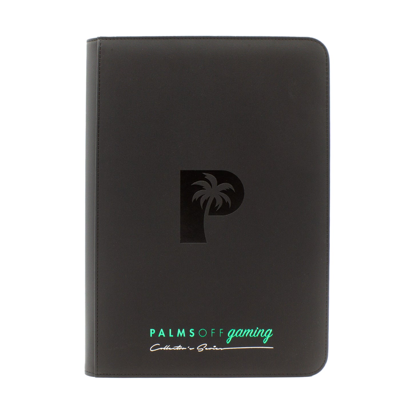 Palms Off Gaming - Collector's Series 9 Pocket Zip Trading Card Binder - BLACK