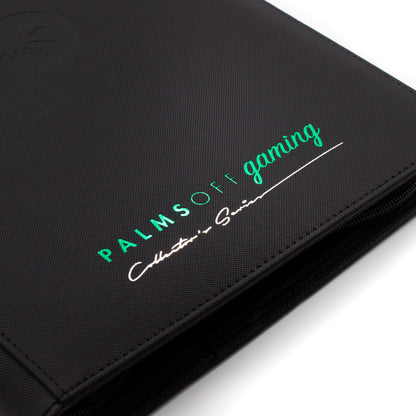 Palms Off Gaming - Collector's Series 9 Pocket Zip Trading Card Binder - BLACK