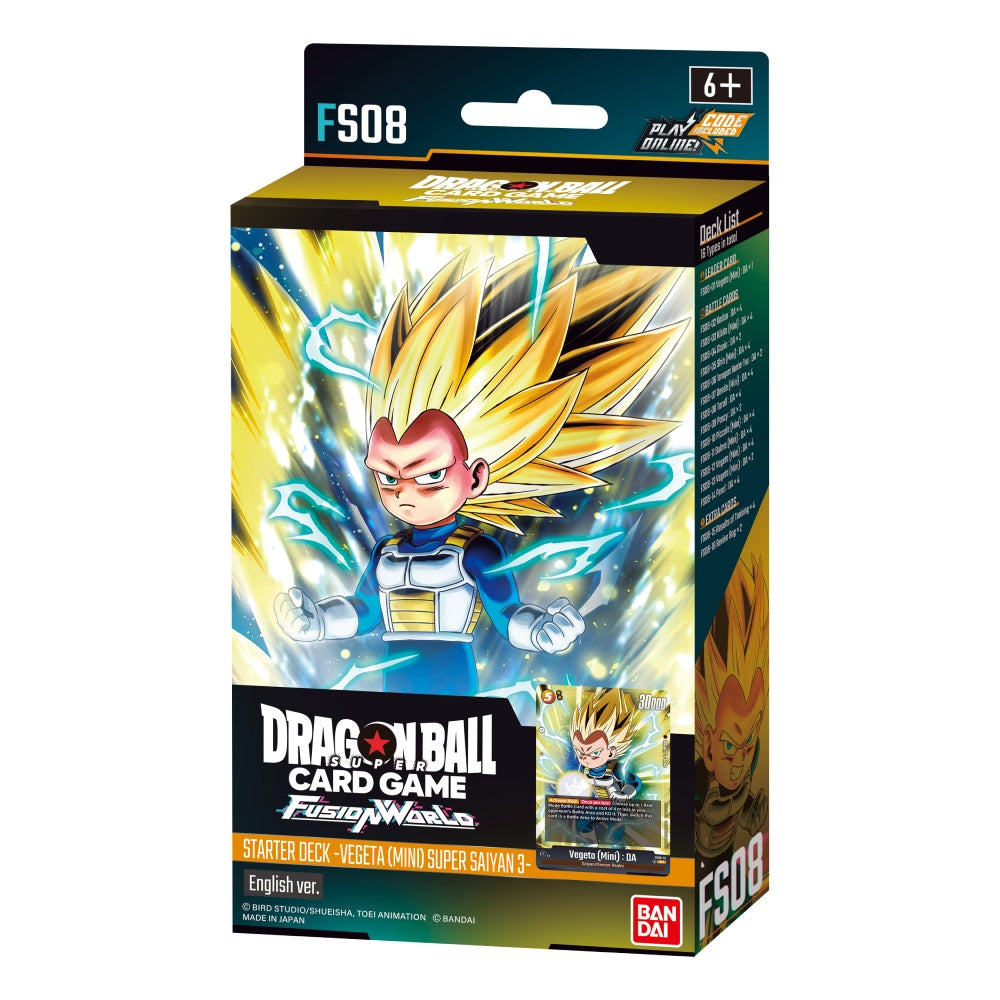 Dragon Ball Super Card Game - Fusion World – Starter Deck - Vegeta (Mini) Super Saiyan - FS08
