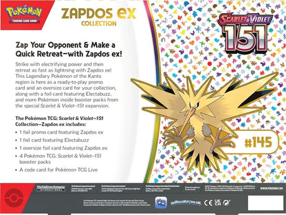 Pokémon TCG: Scarlet & Violet - 151 Ex Box Zapdos Ex