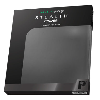 Palms Off - STEALTH 12 Pocket Zip Trading Card Binder - Black