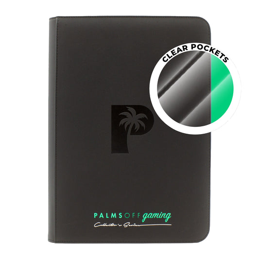 Palms Off Gaming Collector's Series Top Loader Zip Binder - Clear